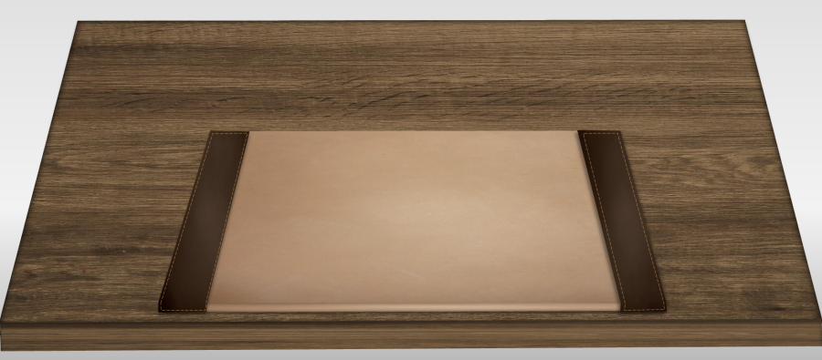 PRECIOUS - podložka na písací stôl, s hnedými bočnými klopami, 50x35cm