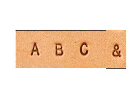 Iniciály - 3 mm - najmenšie písmo - vhodné najmä na kožené náramky