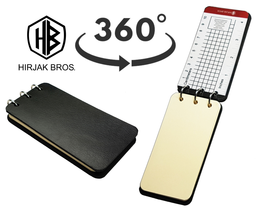 360°EDC - doplniteľný kožený vreckový poznámkový zápisník - poznámkový blok 
