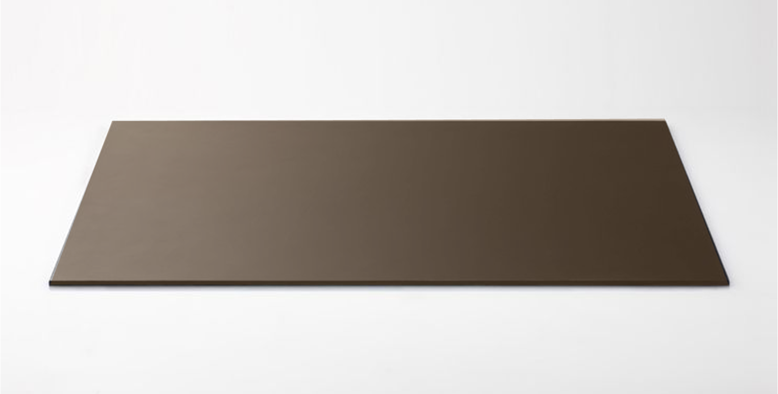 ELEGANZZA-kož. podložka na písací stôl,bez zaoblených rohov; čoko-hnedá, 50x35cm