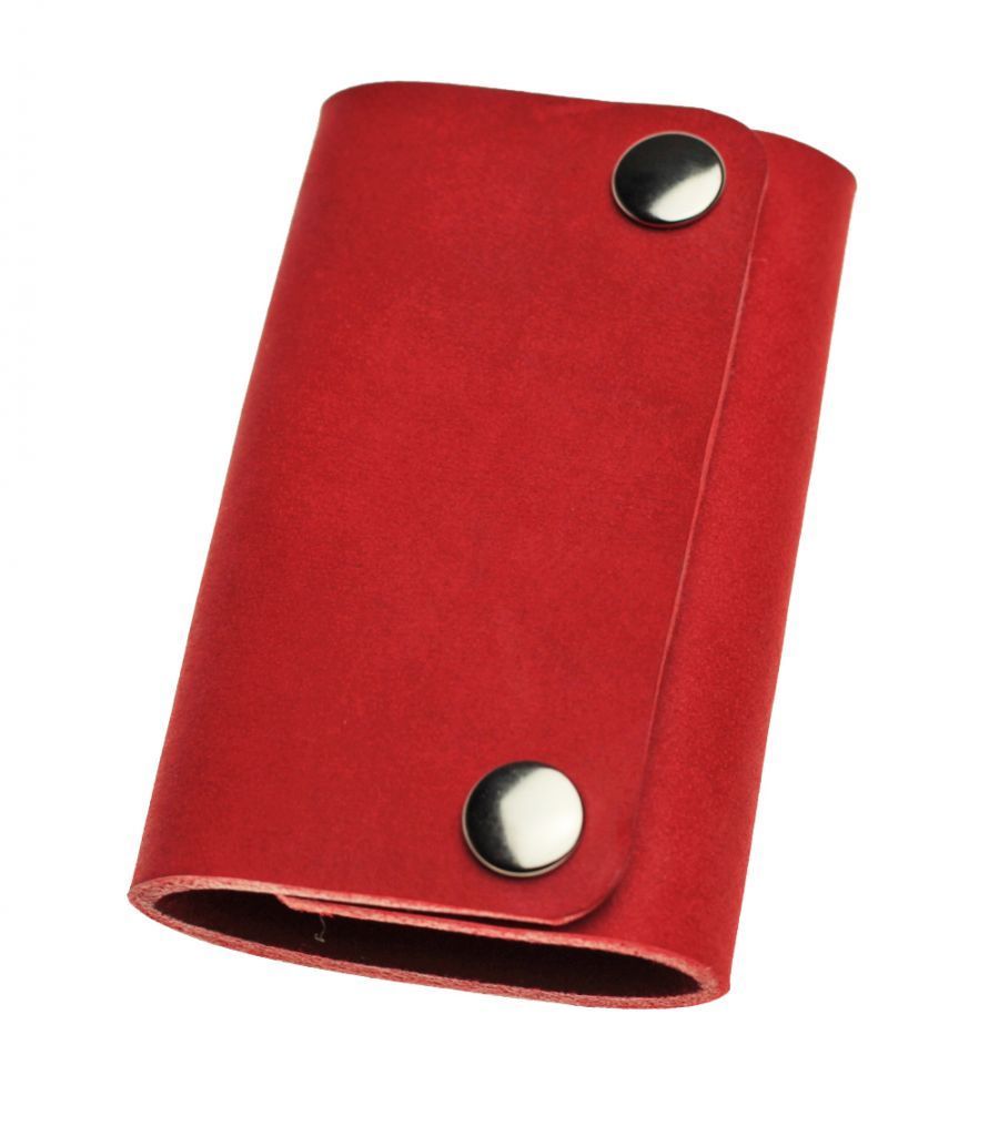 HALIFAX - kožené červené puzdro na kľúče