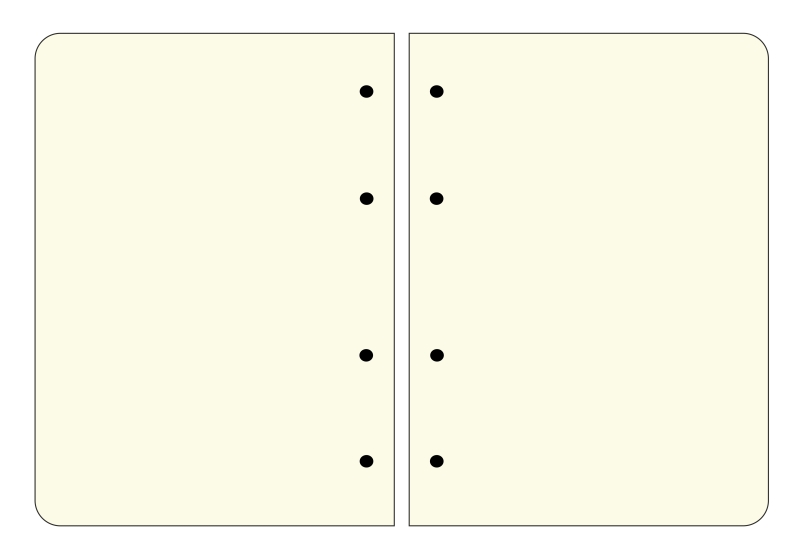 Čisté listy/strany - náplň do karisbloku - A5 [4-dierové formuláre]