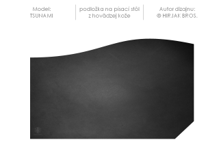 TSUNAMI - luxusná kožená podložka na písací stôl, 50x35cm