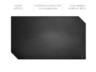 ARTISSO - luxusná kožená podložka na písací stôl, 50x35cm