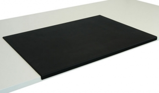 EDGE - kožená podložka na písací stôl s ochrannou hranou - 50 x 35 cm (čierna)