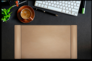 MANGEMENT - kožená podložka na písací stôl, 50x35cm